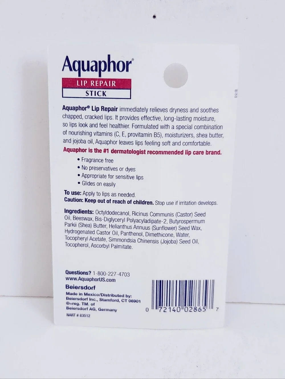 ⭐4/$15 Aquaphor Lip Repair Stick